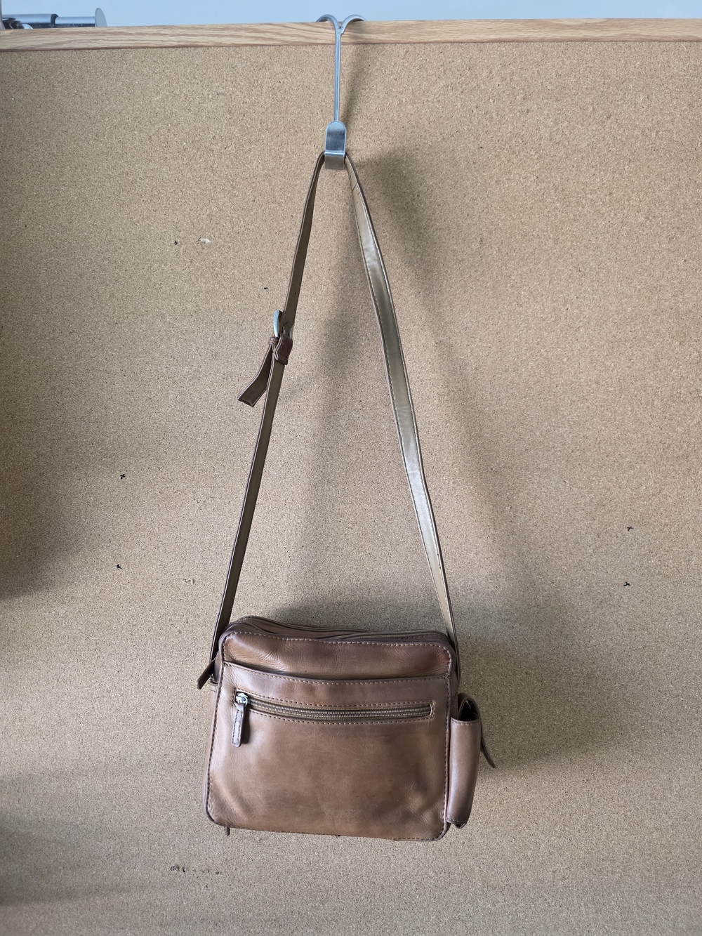 Great American Leatherworks Brown Leather Shoulder Crossbody Bag Travel